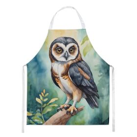 Spectacled Owl Apron Cooking Kitchen Server Baking Crafts Gardening for Adult Women Men, Unisex, Large, Multicolor