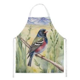 Colorado Lark Bunting Apron Cooking Kitchen Server Baking Crafts Gardening for Adult Women Men, Unisex, Large, Multicolor