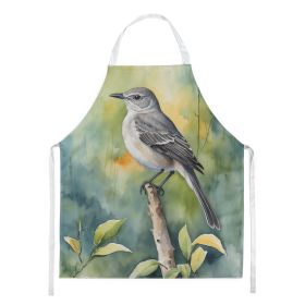 Florida Northern Mockingbird Apron Cooking Kitchen Server Baking Crafts Gardening for Adult Women Men, Unisex, Large, Multicolor