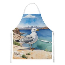 Utah California Gull Apron Cooking Kitchen Server Baking Crafts Gardening for Adult Women Men, Unisex, Large, Multicolor